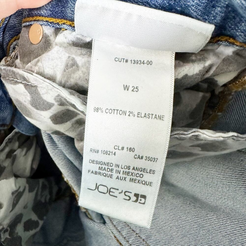 Joe's Jeans Women's Smith Midrise Straight Crop Ankle Jean sz 25 - Picture 5 of 9